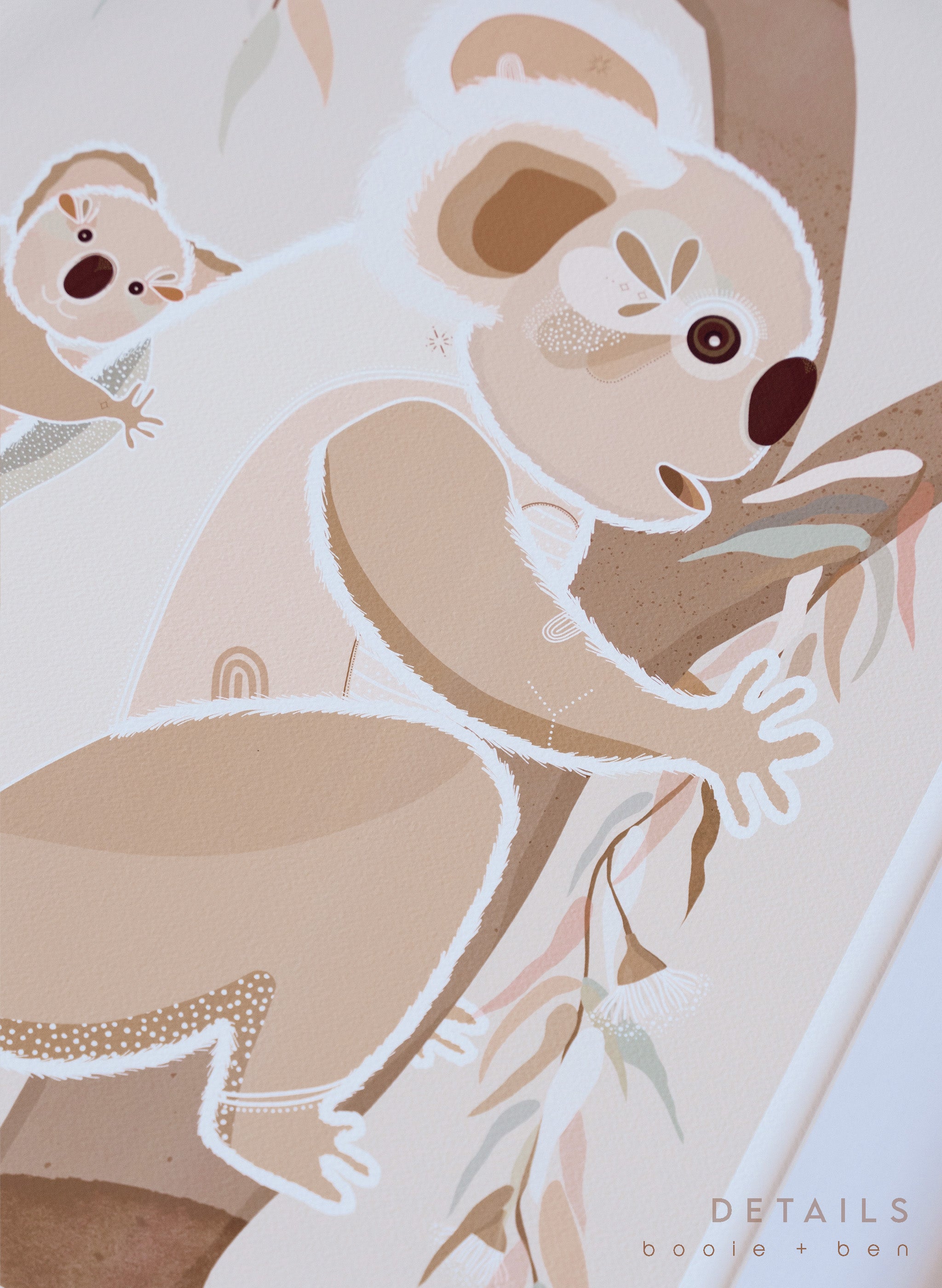 KOALA ARTWORK // A2 // UNFRAMED FINE ART PRINT // SAGE