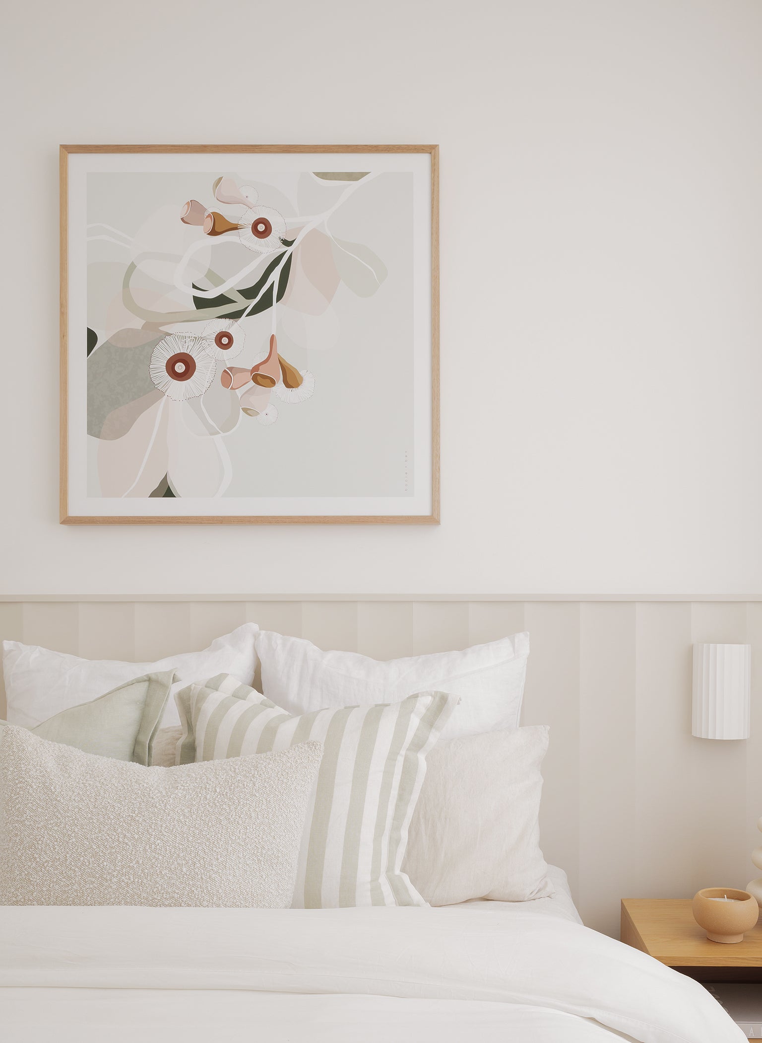 Booie and Ben - Botanical Artwork - Eucalypt Bloom 2 - Bedroom