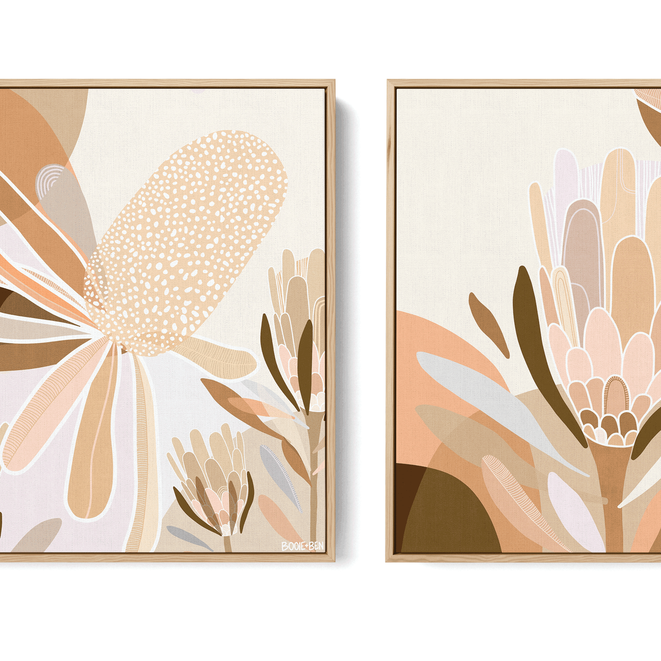 BANKSIA & PROTEA PAIR